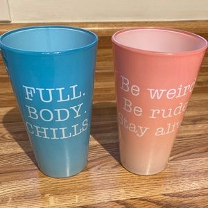 Crime Junkie drinking glasses